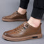 Versatile Men's Casual Sneakers - Breathable Leather Shoes