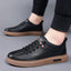 Versatile Men's Casual Sneakers - Breathable Leather Shoes