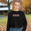 Beware of People Who Dislike Cats Cropped Fleece Pullover