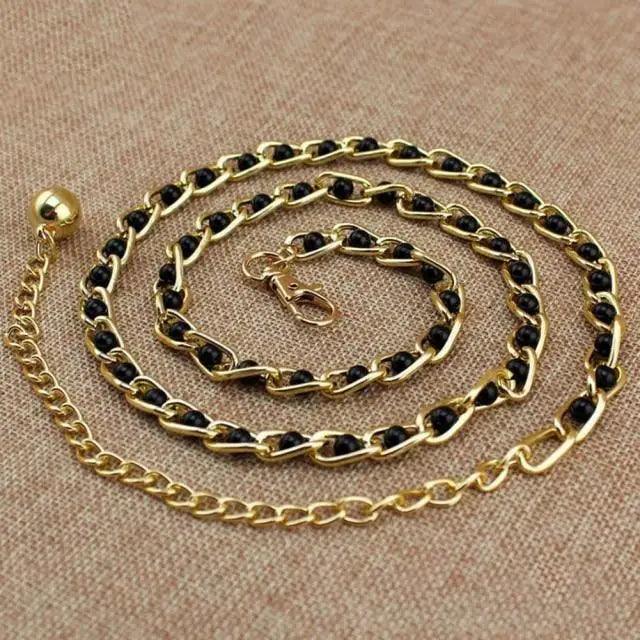 Cinturón de Cadena Larga con Diseño de Corazón para Mujeres