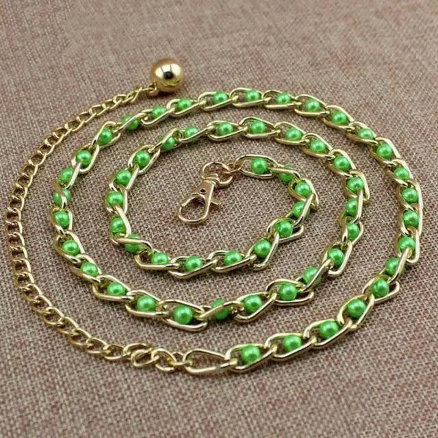 Cinturón de Cadena Larga con Diseño de Corazón para Mujeres