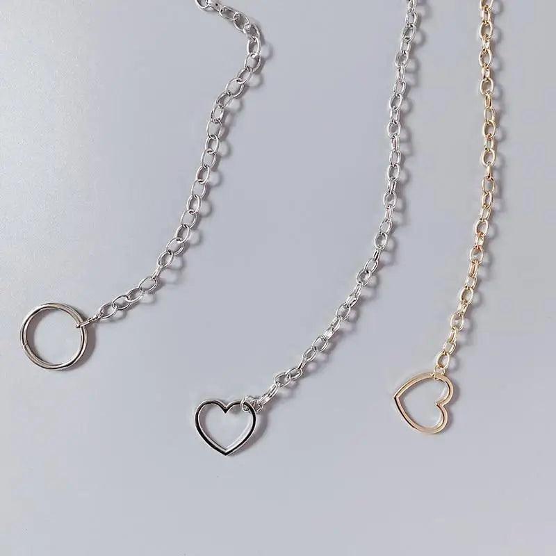 Cinturón de Cadena Larga con Diseño de Corazón para Mujeres