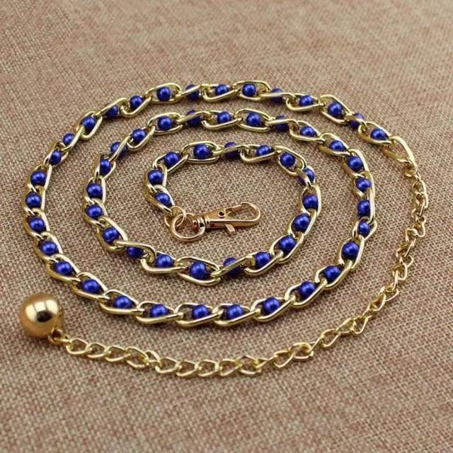 Cinturón de Cadena Larga con Diseño de Corazón para Mujeres