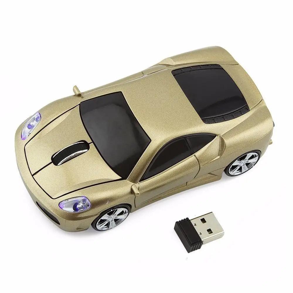 Trendy Sport Car Wireless Mouse - 1200DPI Optical Gaming Mouse