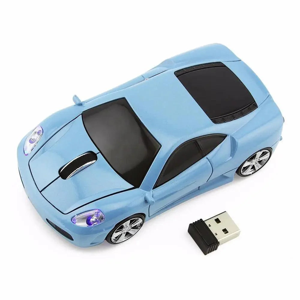 Trendy Sport Car Wireless Mouse - 1200DPI Optical Gaming Mouse