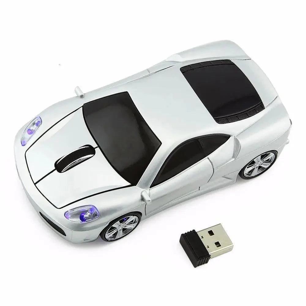 Trendy Sport Car Wireless Mouse - 1200DPI Optical Gaming Mouse