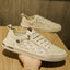 Trendy student casual sports shoes men's low cut lace up outer board shoes - Korvel