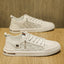 Trendy student casual sports shoes men's low cut lace up outer board shoes - Korvel