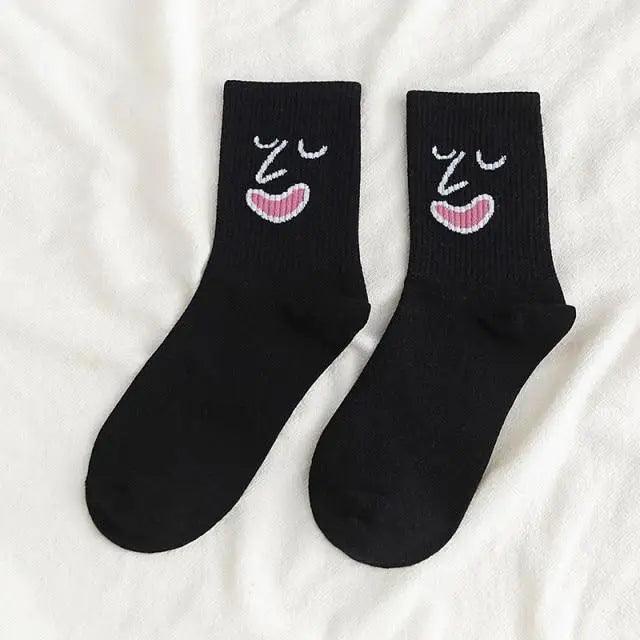 Calcetines de Crew de Color Caramelo a la Moda para Mujeres y Hombres