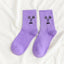 Calcetines de Crew de Color Caramelo a la Moda para Mujeres y Hombres