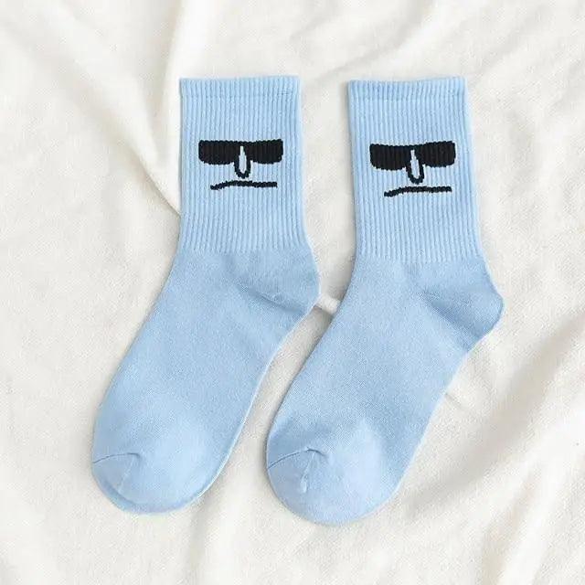 Calcetines de Crew de Color Caramelo a la Moda para Mujeres y Hombres