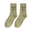 Calcetines de Crew de Color Caramelo a la Moda para Mujeres y Hombres