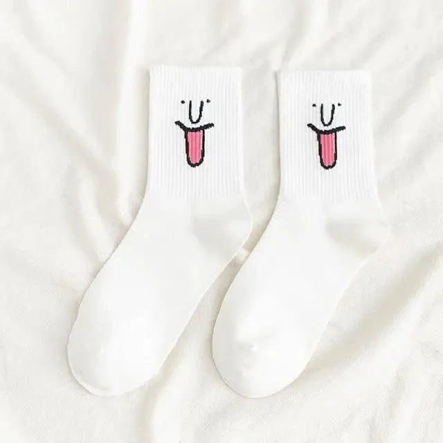 Calcetines de Crew de Color Caramelo a la Moda para Mujeres y Hombres