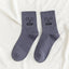 Calcetines de Crew de Color Caramelo a la Moda para Mujeres y Hombres