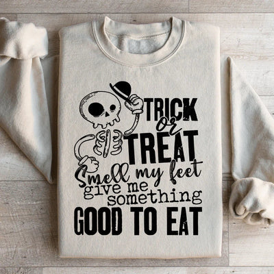 Sudadera de truco o trato: Huele mis pies, dame algo bueno para comer