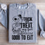 Sudadera de truco o trato: Huele mis pies, dame algo bueno para comer
