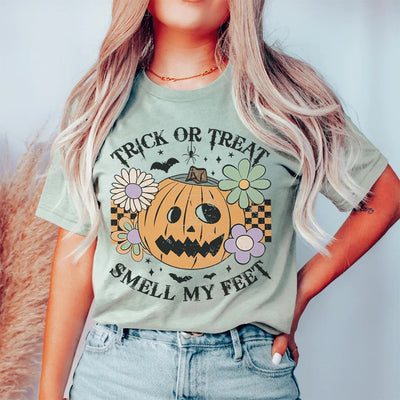 Camiseta "Truco o trato: huele mis pies"