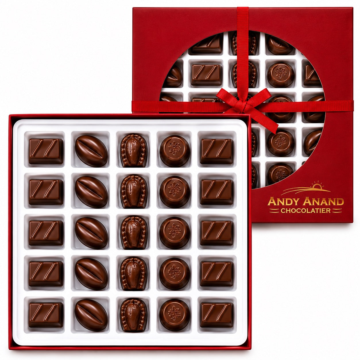 Andy Anand 24 pcs Sugar Free Vegan Dark Chocolate Truffles