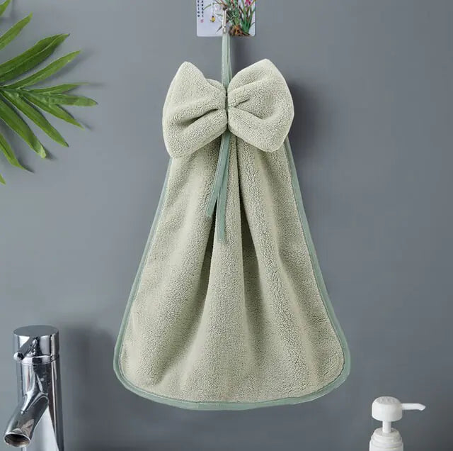Microfiber Soft Quick Dry Bowknot Hand Towels