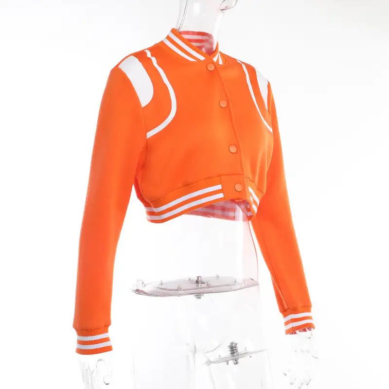 Veste Varsity Croppée