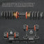 Juego de Mancuernas Ajustables de 55LB para Entrenamientos en Casa