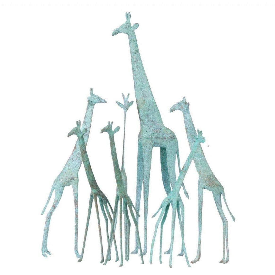 Figurines de girafes en laiton Tuareg