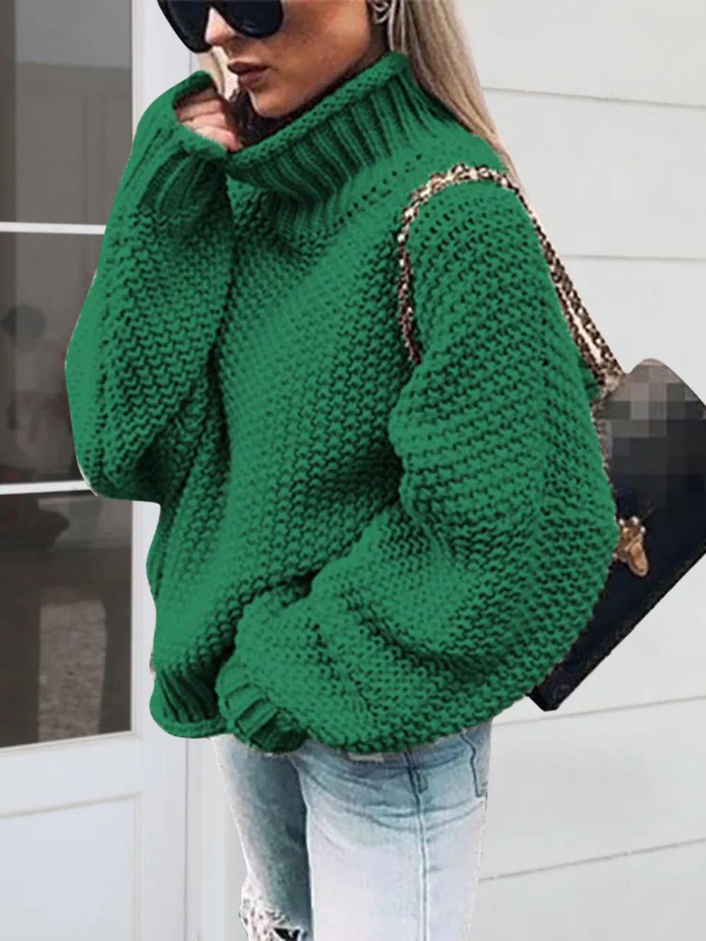 Turtleneck Long Sleeve Sweater - Korvel