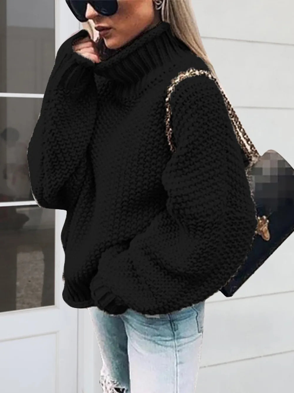 Turtleneck Long Sleeve Sweater - Korvel