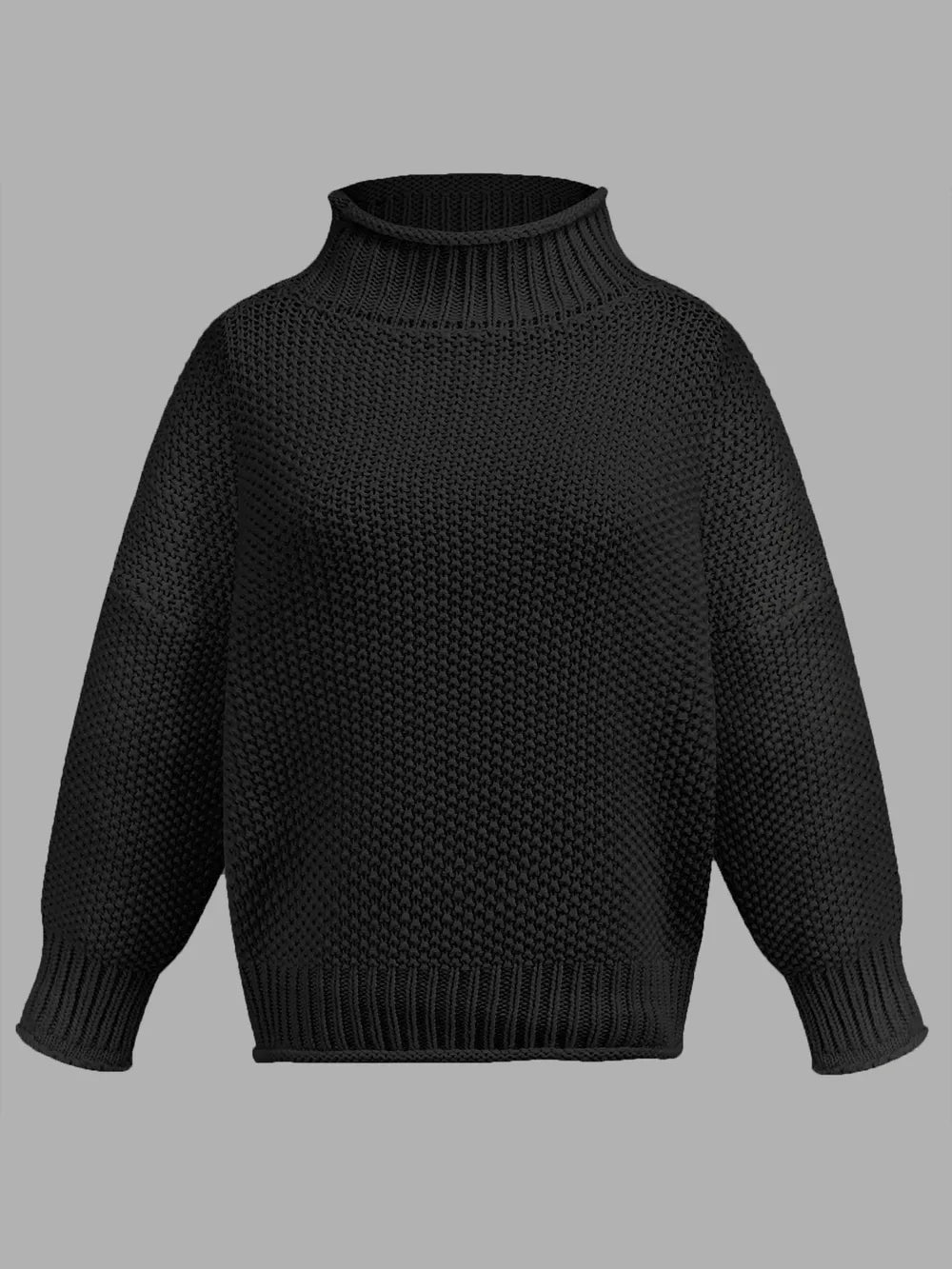 Turtleneck Long Sleeve Sweater - Korvel
