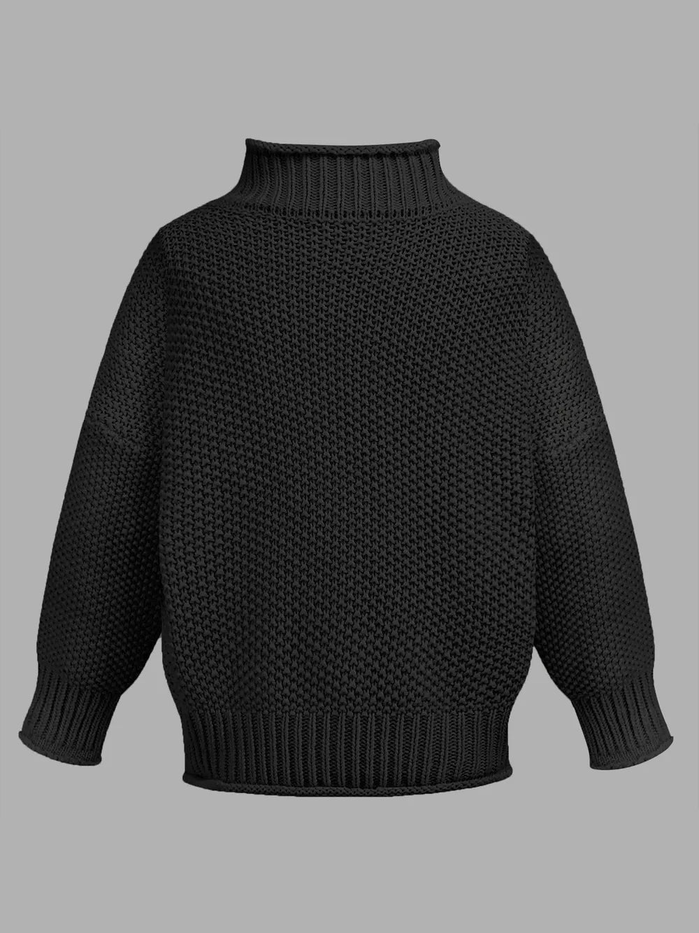 Turtleneck Long Sleeve Sweater - Korvel