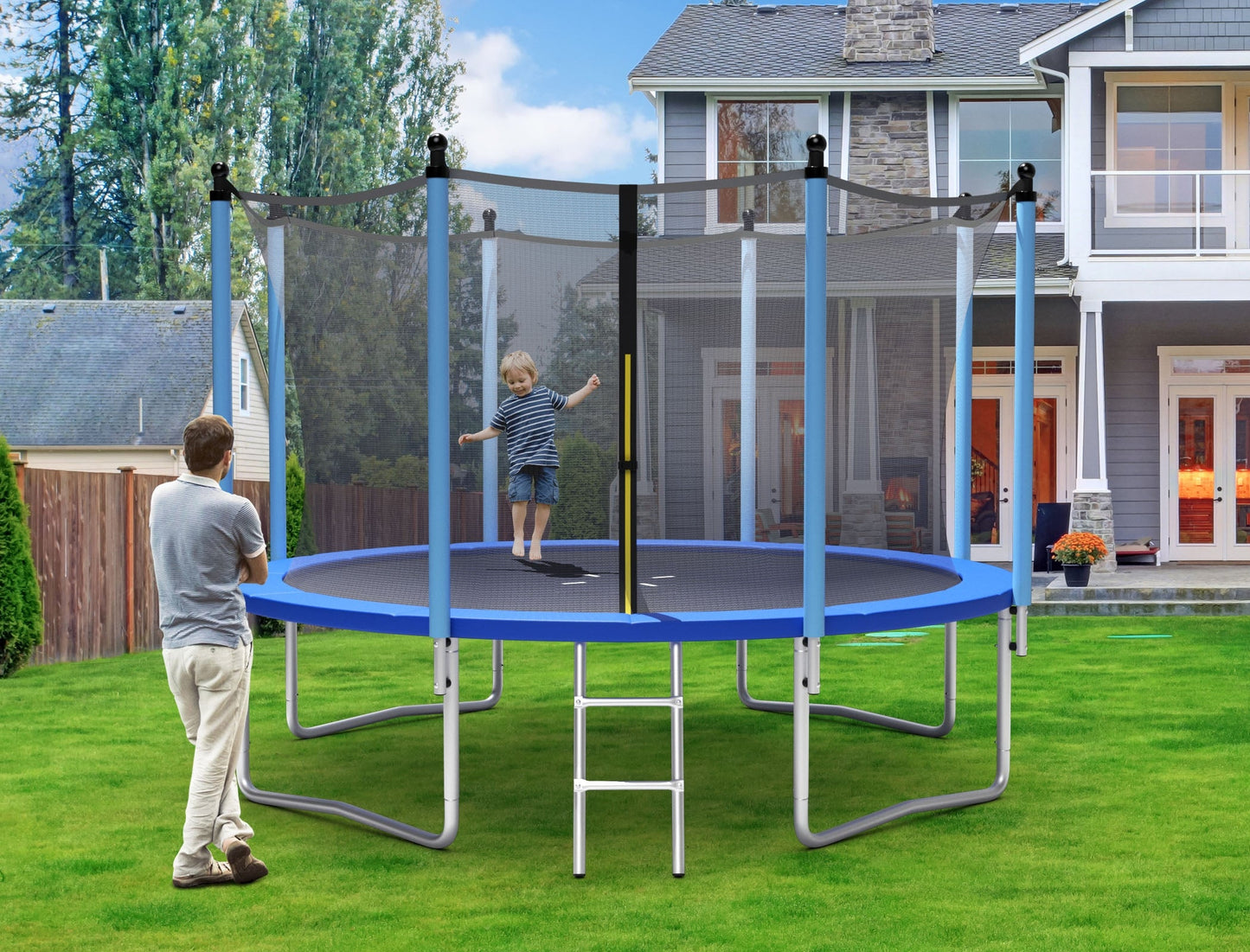 Trampoline extérieur de 12 pieds avec filet de sécurité