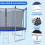 Trampoline extérieur de 12 pieds avec filet de sécurité