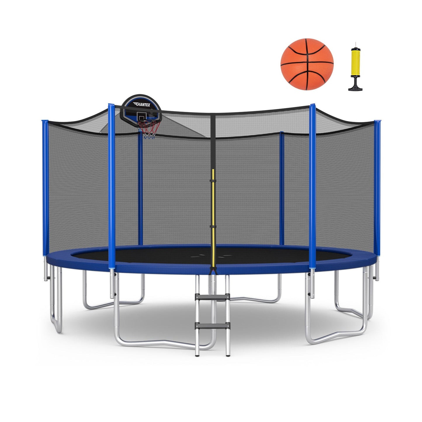 Premium Outdoor Trampoline with Enclosure Net - 12 to 16 Feet