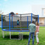 Premium Outdoor Trampoline with Enclosure Net - 12 to 16 Feet
