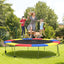 12 Feet Waterproof Trampoline Safety Pad - Multicolor
