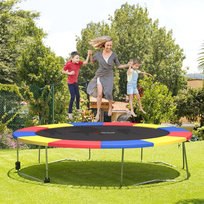 12 Feet Waterproof Trampoline Safety Pad - Multicolor