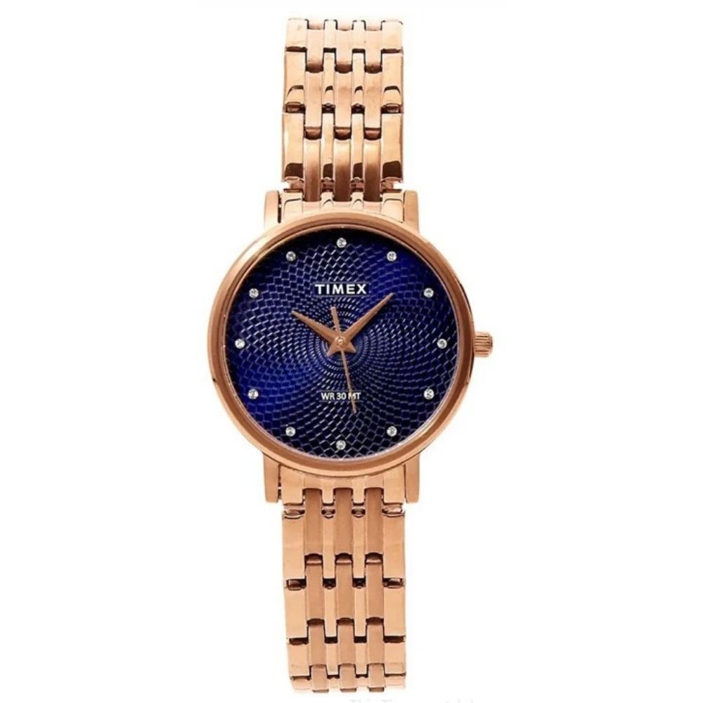 Reloj Clásico de Dial Azul para Mujer Timex