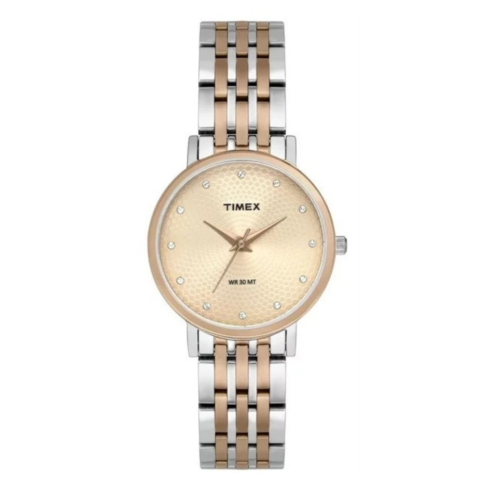 Montre classique en rose doré pour femme Timex