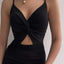 Twisted Ruched Spaghetti Strap Dress - Korvel