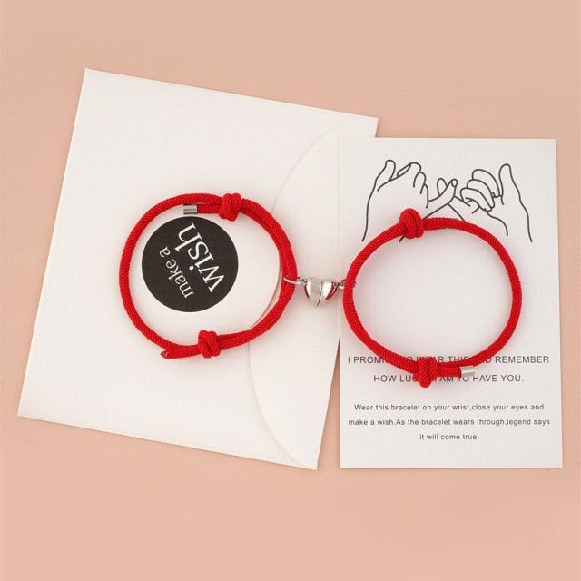 Heart Magnetic Couple Bracelets - Premium Friendship Jewelry