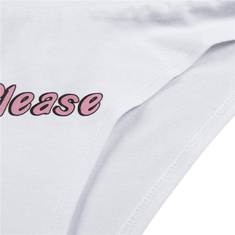 Conjunto de Bikini de Dos Piezas Estiloso con Impresión de Letras Única