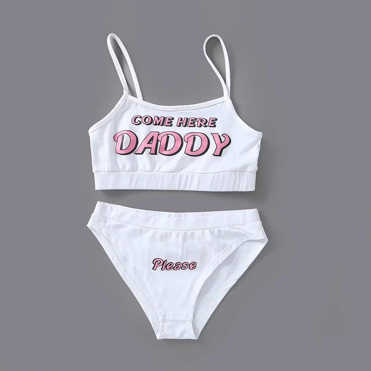 Conjunto de Bikini de Dos Piezas Estiloso con Impresión de Letras Única