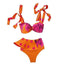 Ensemble de bikini à volants élégant en deux pièces pour femmes