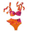 Ensemble de bikini à volants élégant en deux pièces pour femmes