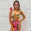Ensemble de bikini à volants élégant en deux pièces pour femmes