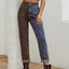 Two Tone Straight Leg Jeans - Korvel