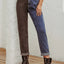 Two Tone Straight Leg Jeans - Korvel