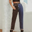 Two Tone Straight Leg Jeans - Korvel