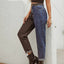 Two Tone Straight Leg Jeans - Korvel