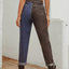 Two Tone Straight Leg Jeans - Korvel